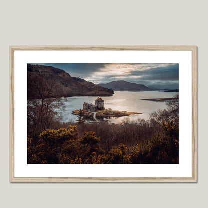 Clan Macrae - Eilean Donan Castle - Framed Photo Print 28"x20" Natural