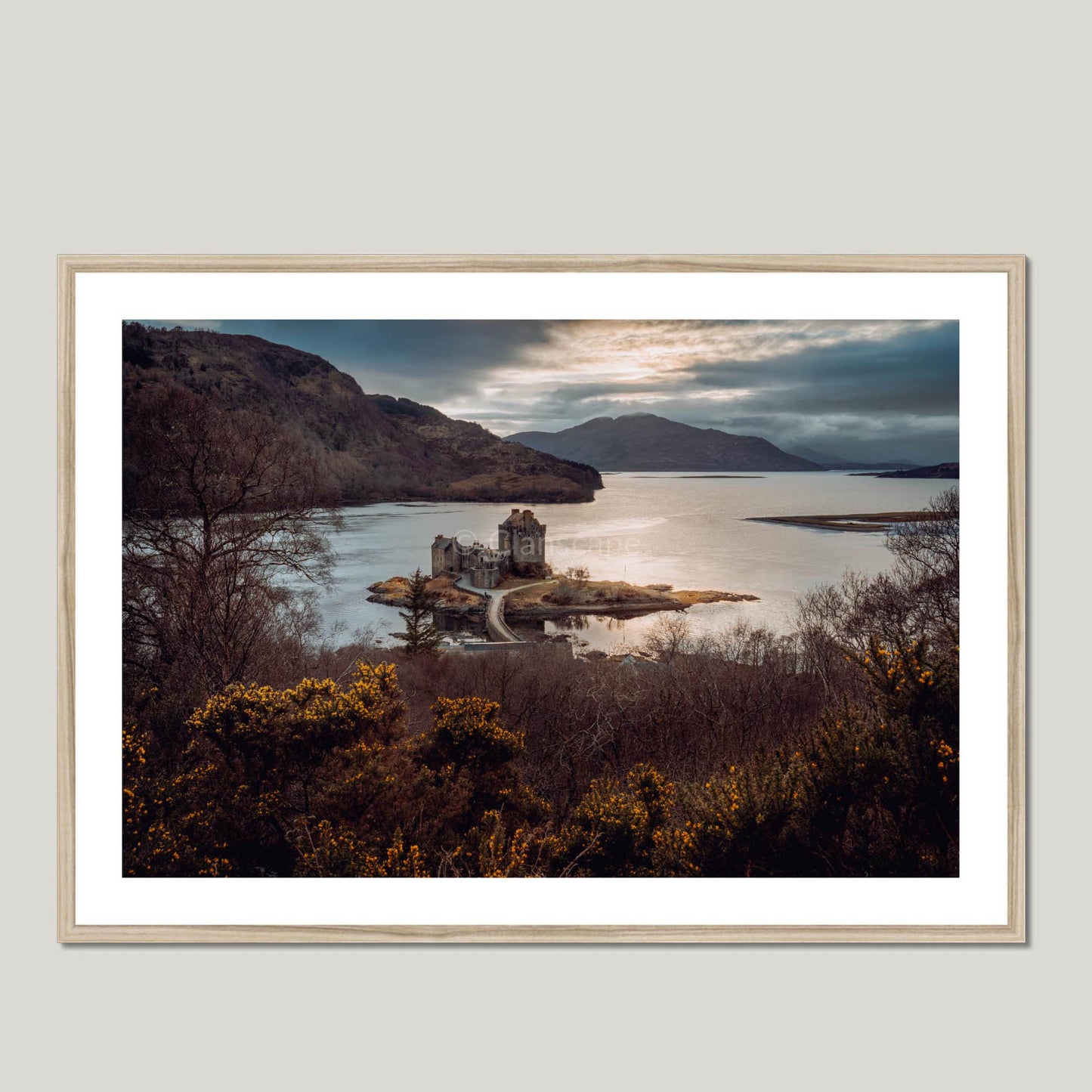 Clan Mackenzie - Eilean Donan Castle - Framed Photo Print 40"x28" Natural