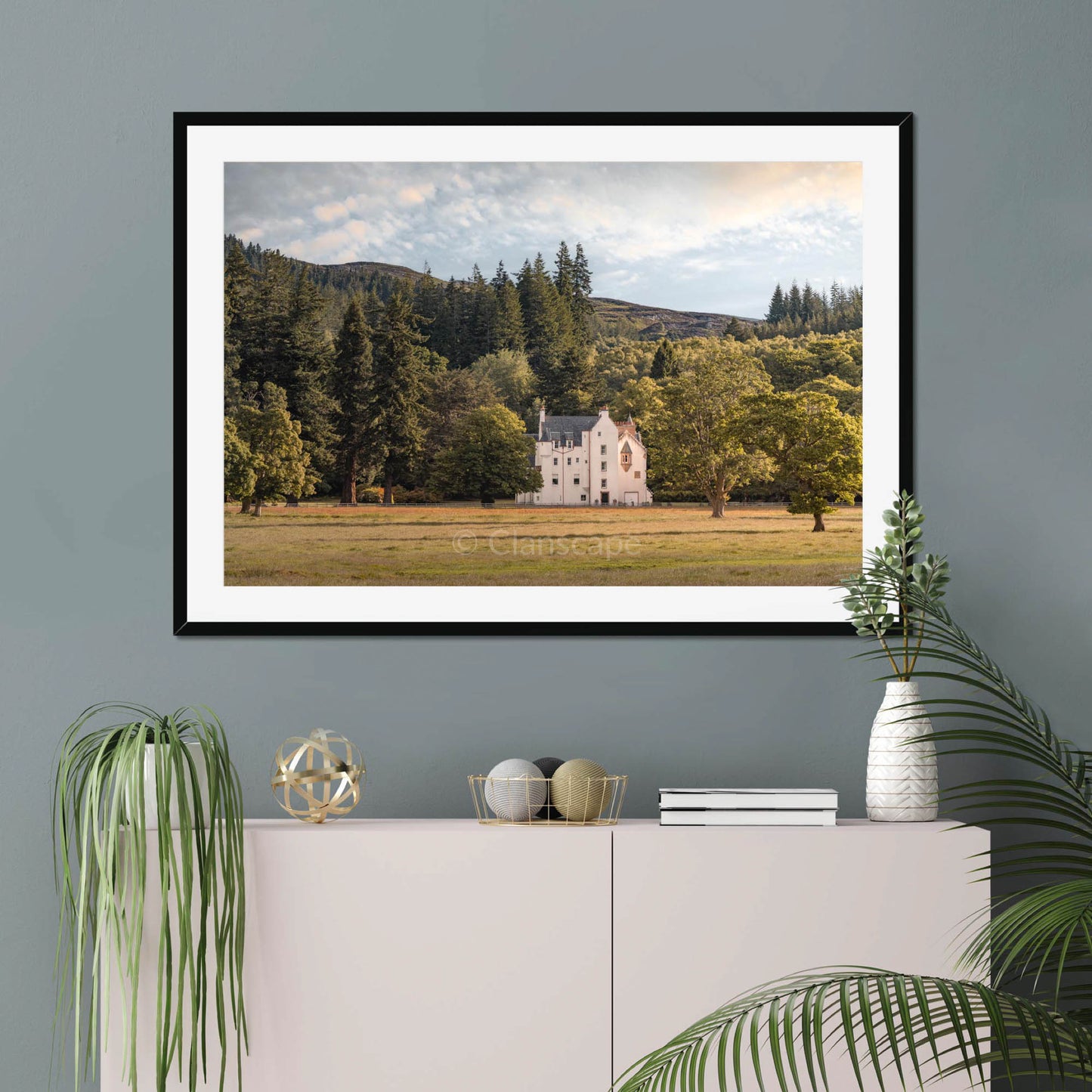 Clan Fraser of Lovat - Erchless Castle - Framed & Mounted Photo Print