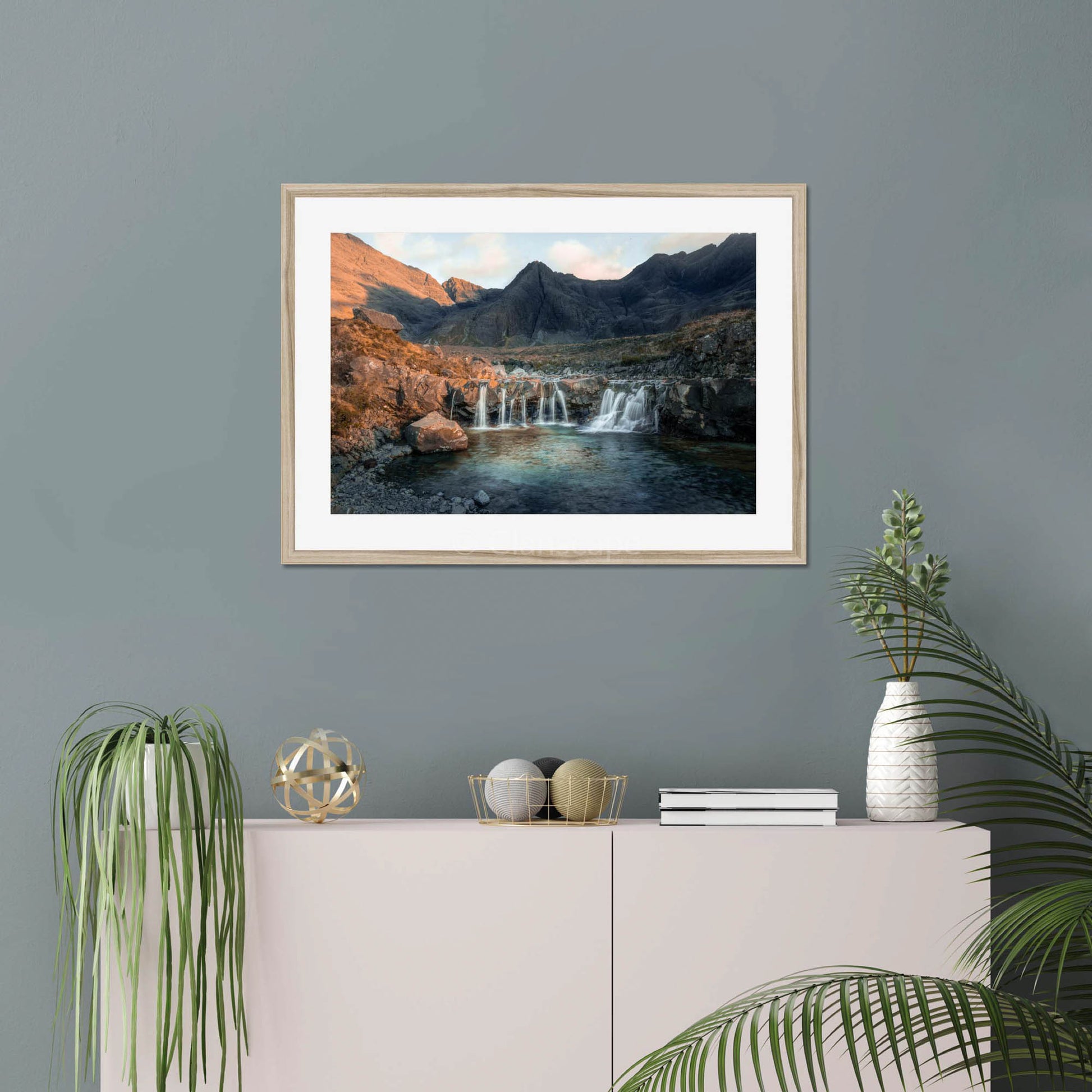 Clan Mackinnon - Fairy Pools, Isle of Skye - Framed & Mounted Photo Print