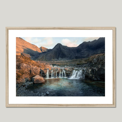 Clan Macleod - Isle of Skye, Fairy Pools - Framed & Mounted Photo Print 28"x20" Natural