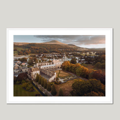 Clan Stewart - Falkland Palace - Framed & Mounted Photo Print 40"x28" White