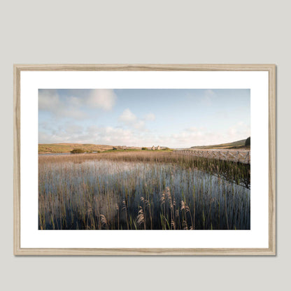 Clan MacDonald - Finlaggan Castle - Framed & Mounted Photo Print 28"x20" Natural