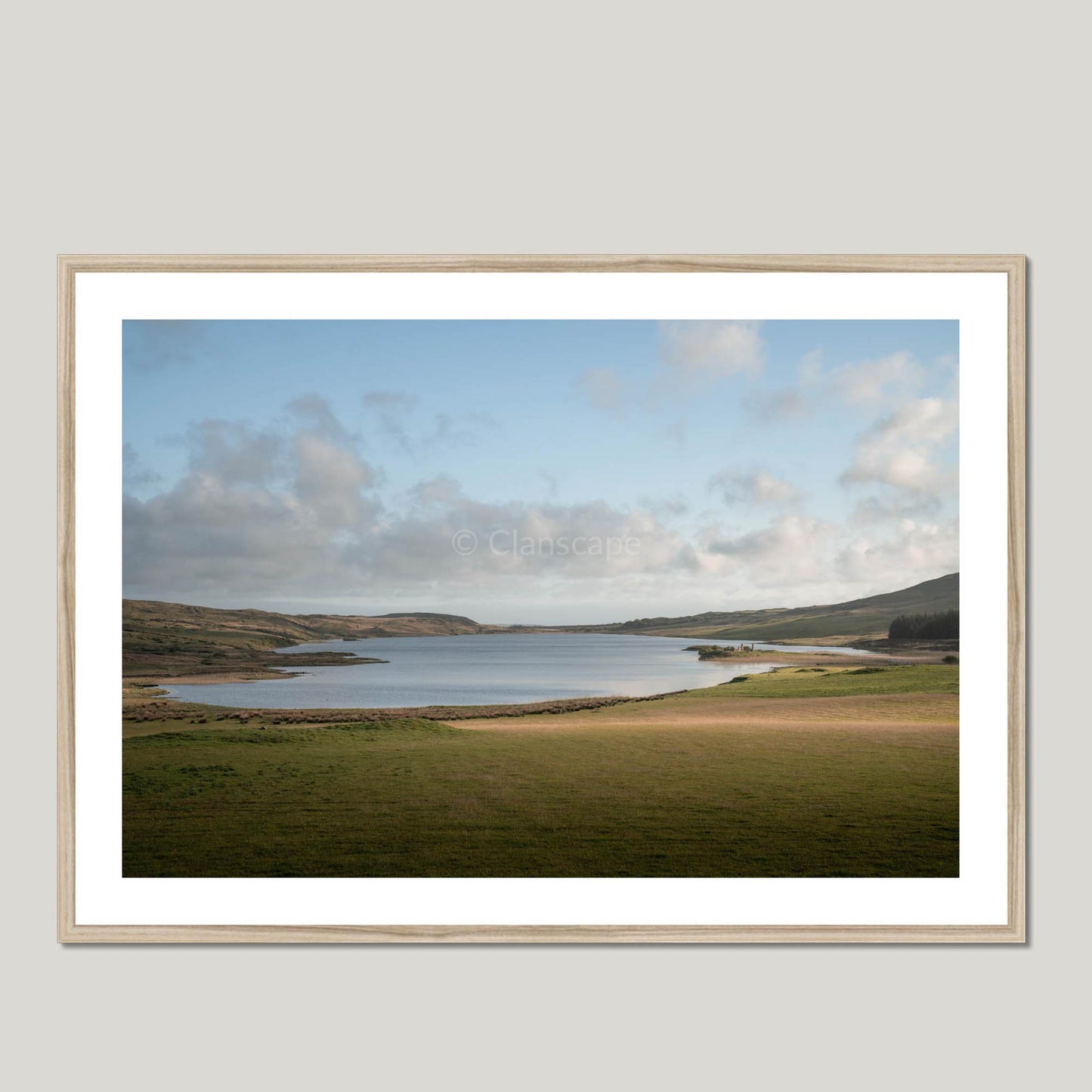 Clan MacDonald - Finlaggan Castle - Framed & Mounted Photo Print 40"x28" Natural