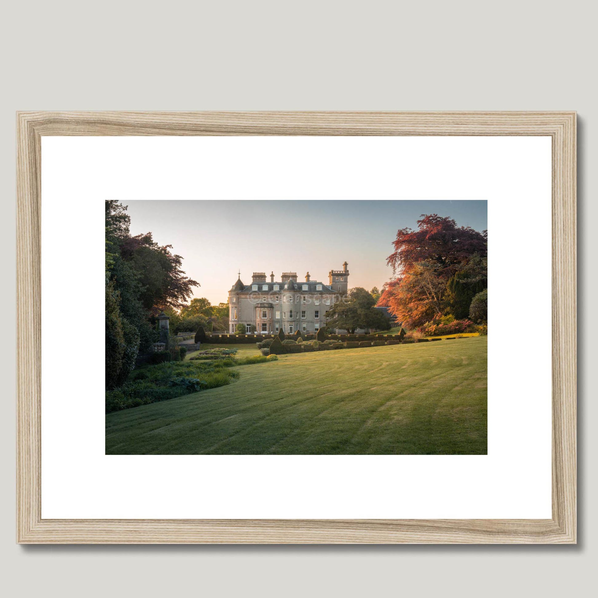 Clan Cunningham - Finlaystone House - Framed & Mounted Photo Print 16"x12" Natural