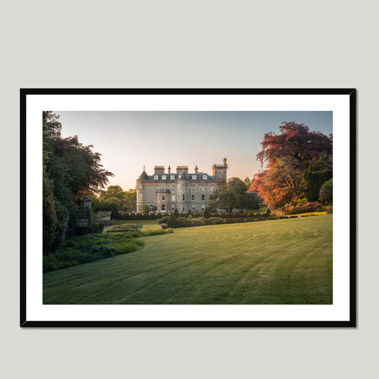 Clan Cunningham - Finlaystone House - Framed & Mounted Photo Print 40"x28" Black