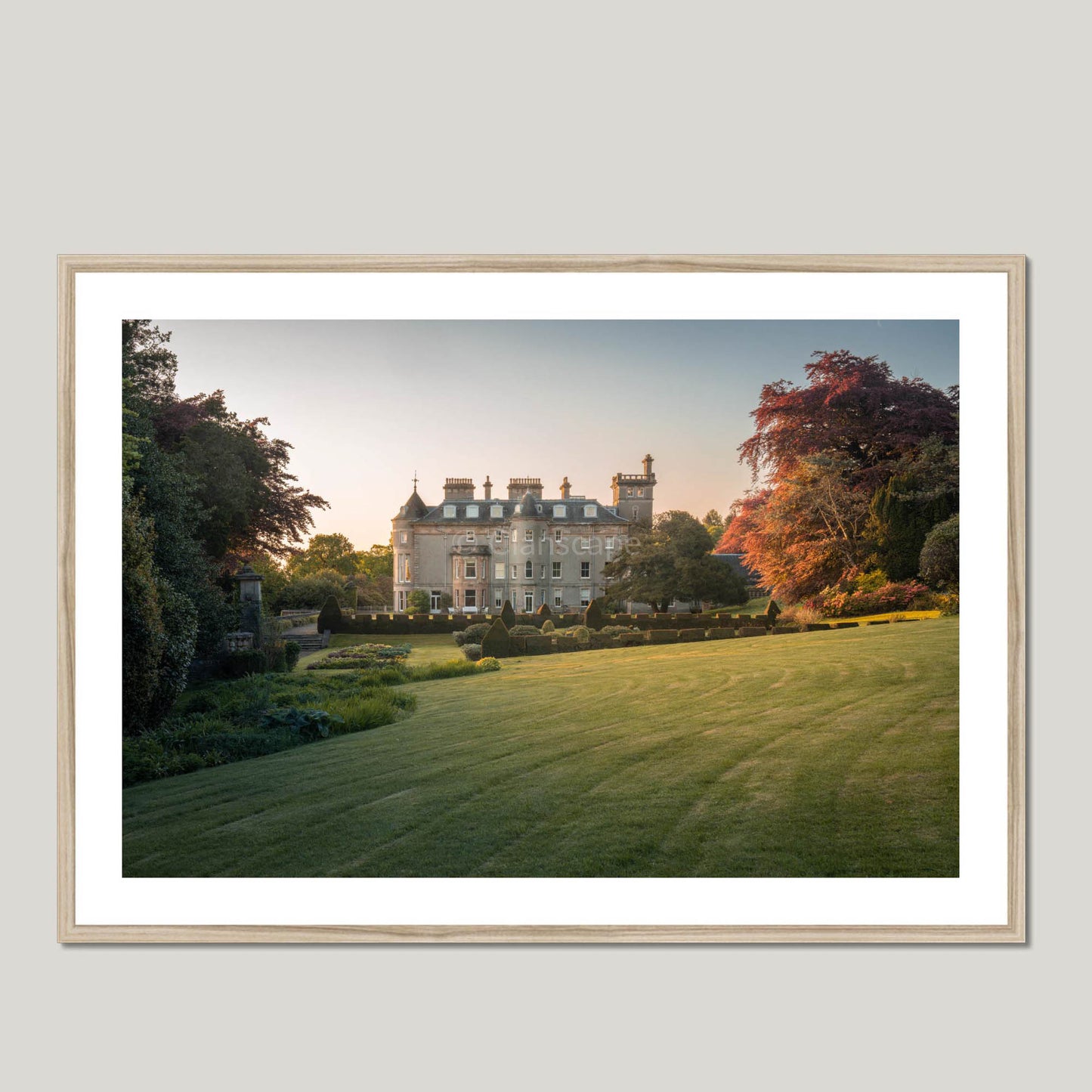 Clan Cunningham - Finlaystone House - Framed & Mounted Photo Print 40"x28" Natural