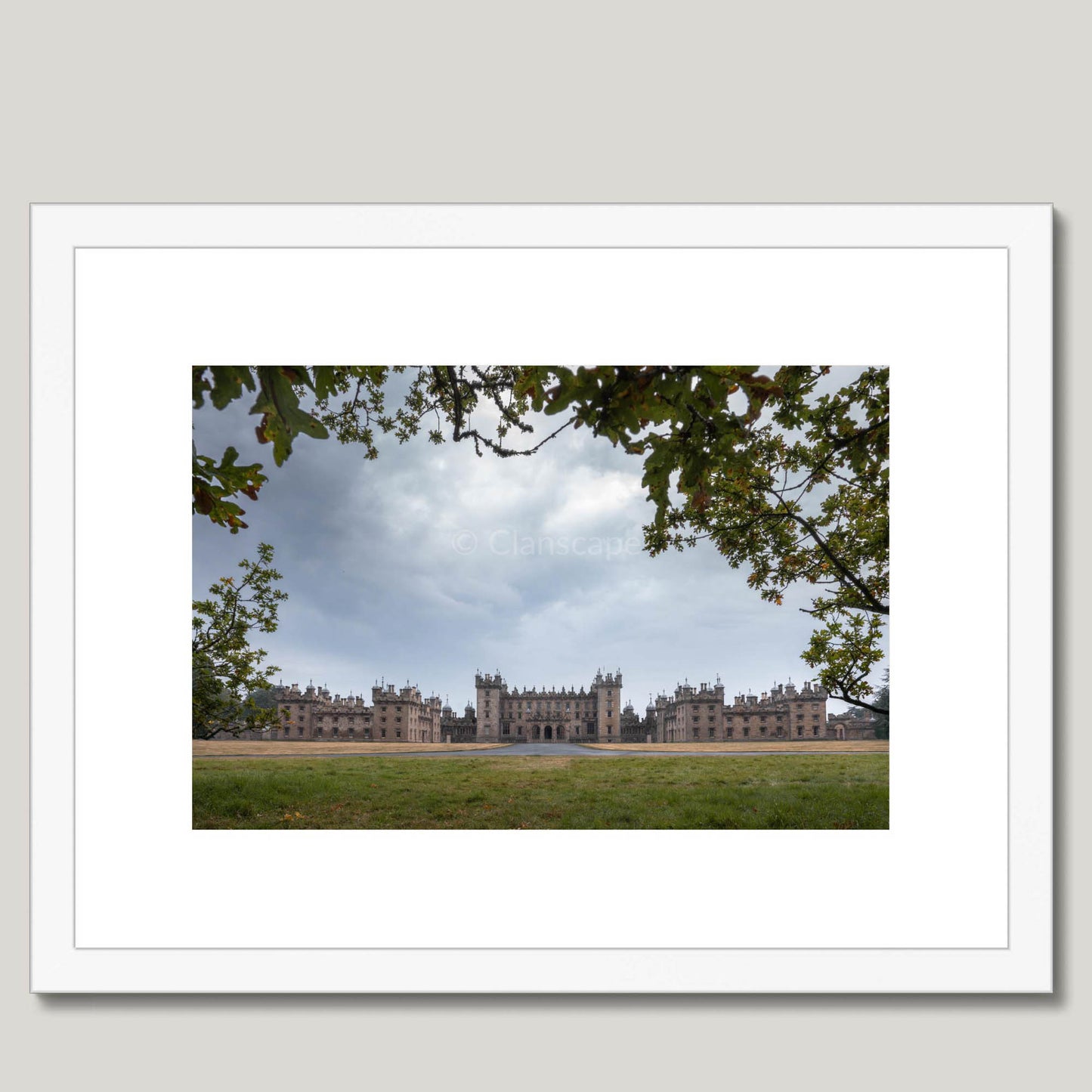 Clan Kerr - Floors Castle - Framed & Mounted Photo Print 16"x12" White