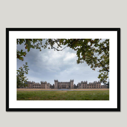 Clan Kerr - Floors Castle - Framed & Mounted Photo Print 28"x20" Black