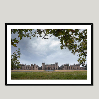 Clan Kerr - Floors Castle - Framed & Mounted Photo Print 40"x28" Black