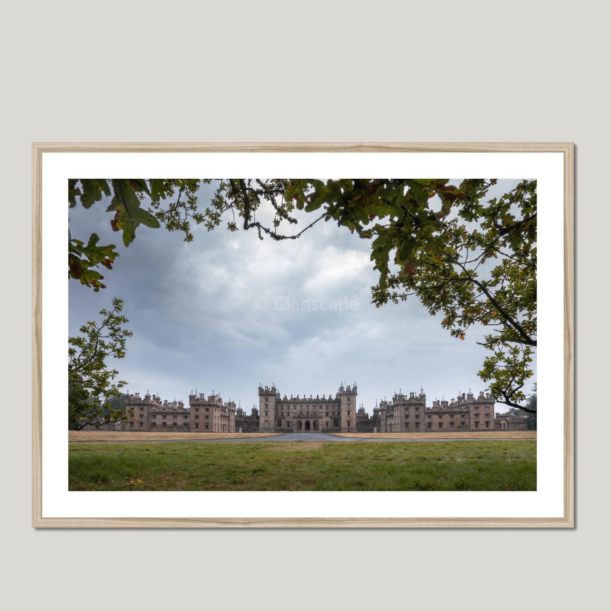 Clan Kerr - Floors Castle - Framed & Mounted Photo Print 40"x28" Natural