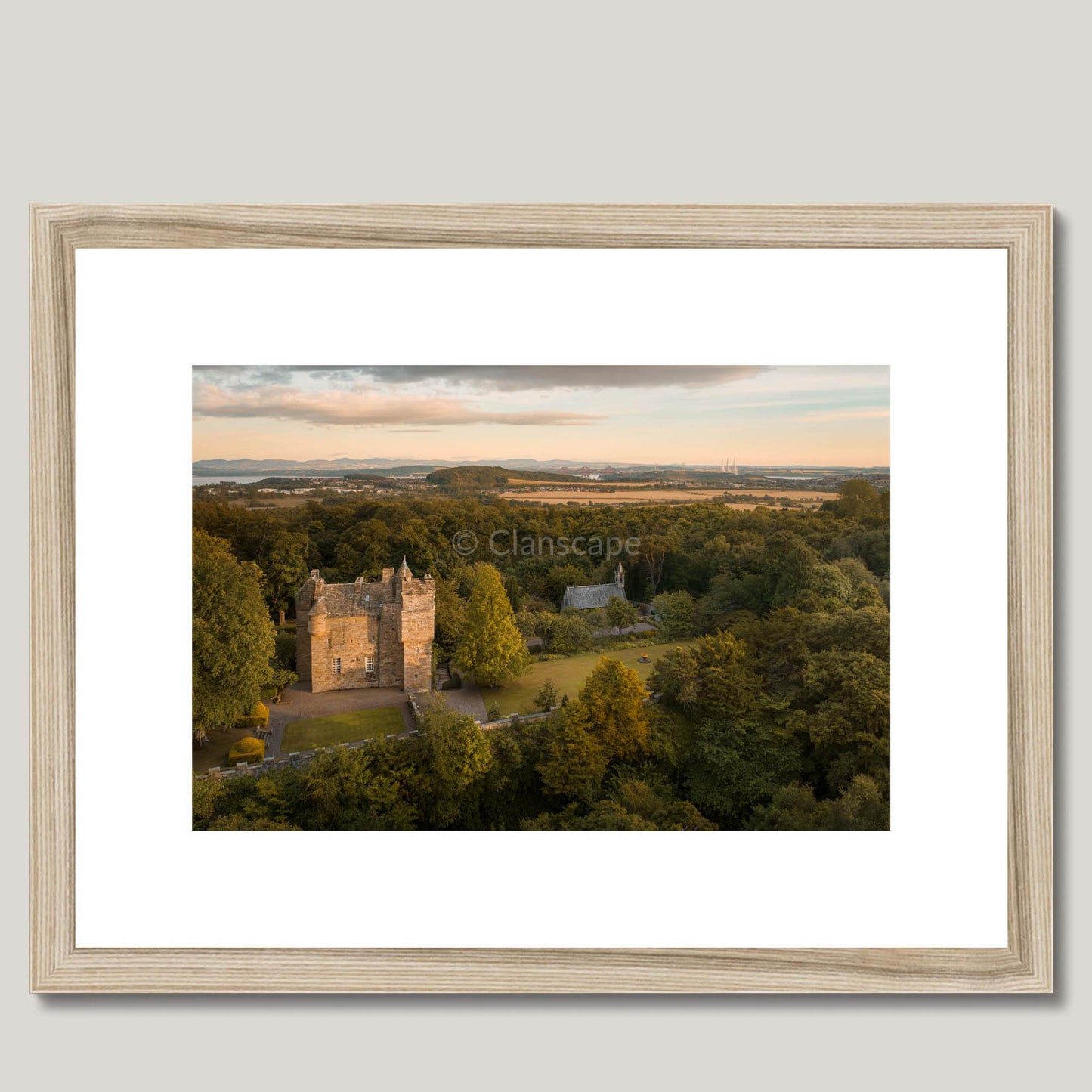 Clan Henderson - Fordell Castle - Framed & Mounted Photo Print 16"x12" Natural