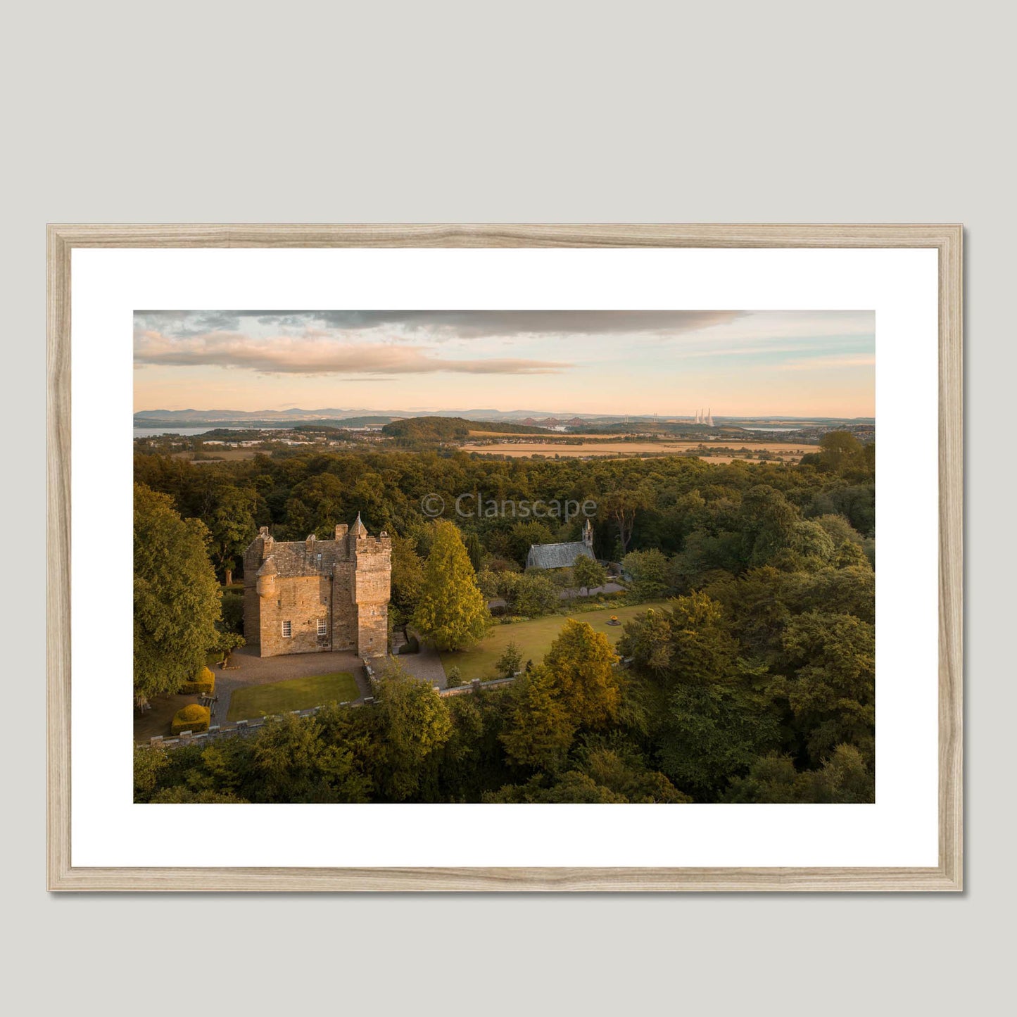 Clan Henderson - Fordell Castle - Framed & Mounted Photo Print 28"x20" Natural