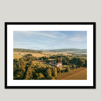 Clan Munro - Foulis Castle - Framed & Mounted Photo Print 28"x20" Black