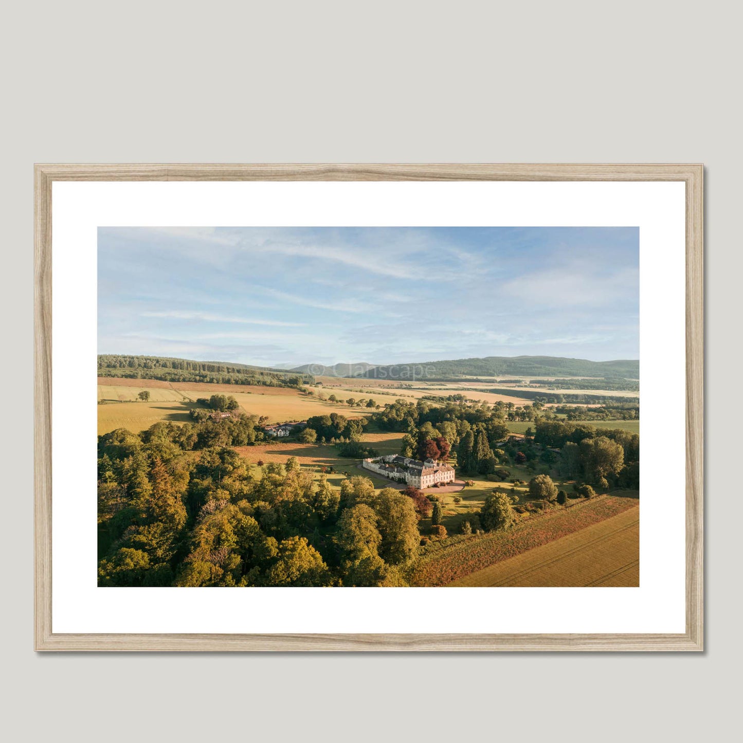 Clan Munro - Foulis Castle - Framed & Mounted Photo Print 28"x20" Natural