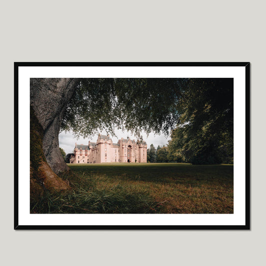 Clan Gordon - Fyvie Castle - Framed & Mounted Photo Print 40"x28" Black