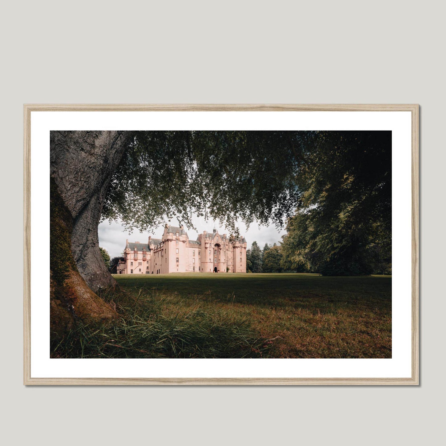 Clan Gordon - Fyvie Castle - Framed & Mounted Photo Print 40"x28" Natural