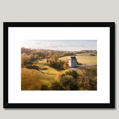 Clan Armstrong - Gilnockie Tower - Framed & Mounted Landscape Photography Print 16"x12" Black