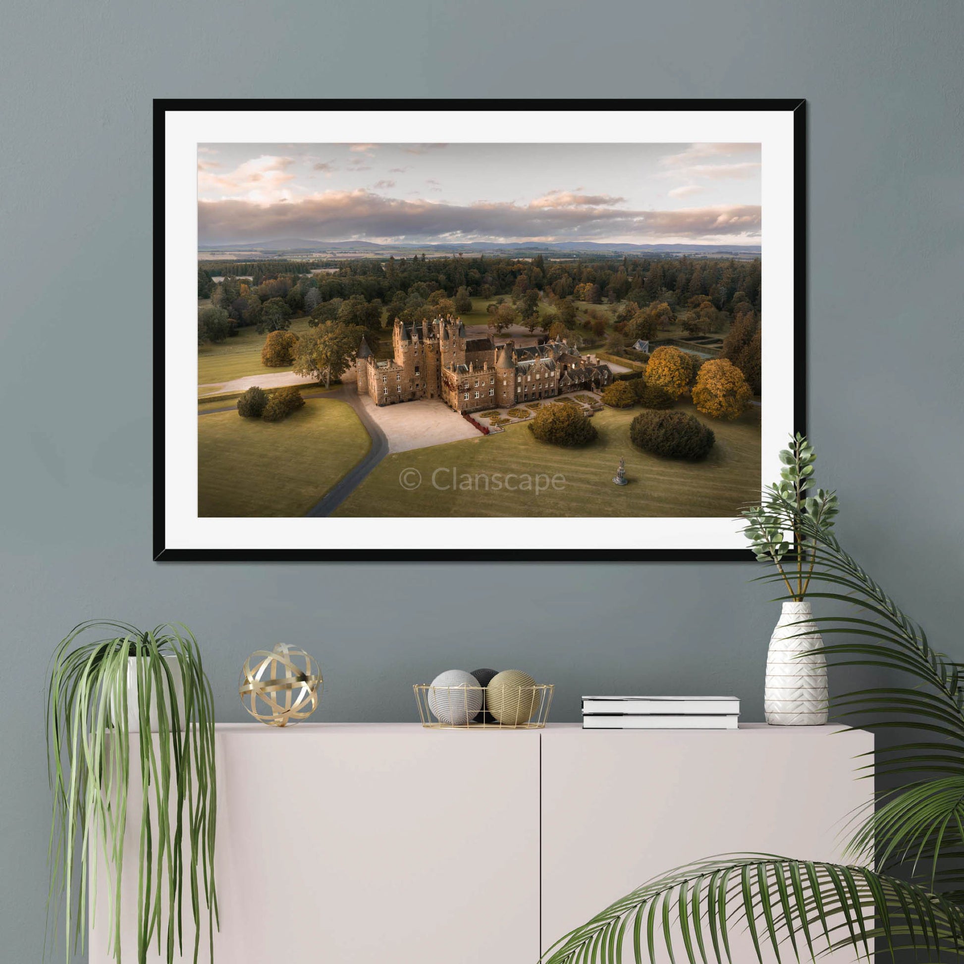 Clan Lyon - Glamis Castle - Framed & Mounted Photo Print