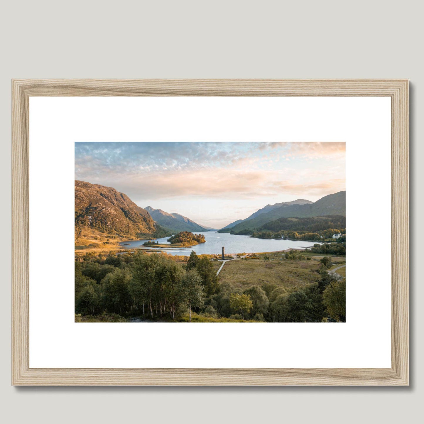 Clan Cameron - Glenfinnan - Framed & Mounted Photo Print 16"x12" Natural