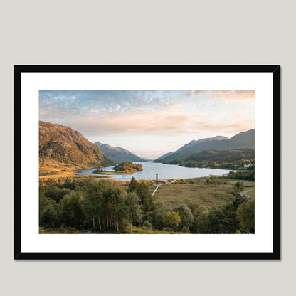 Clan Cameron - Glenfinnan - Framed & Mounted Photo Print 28"x20" Black