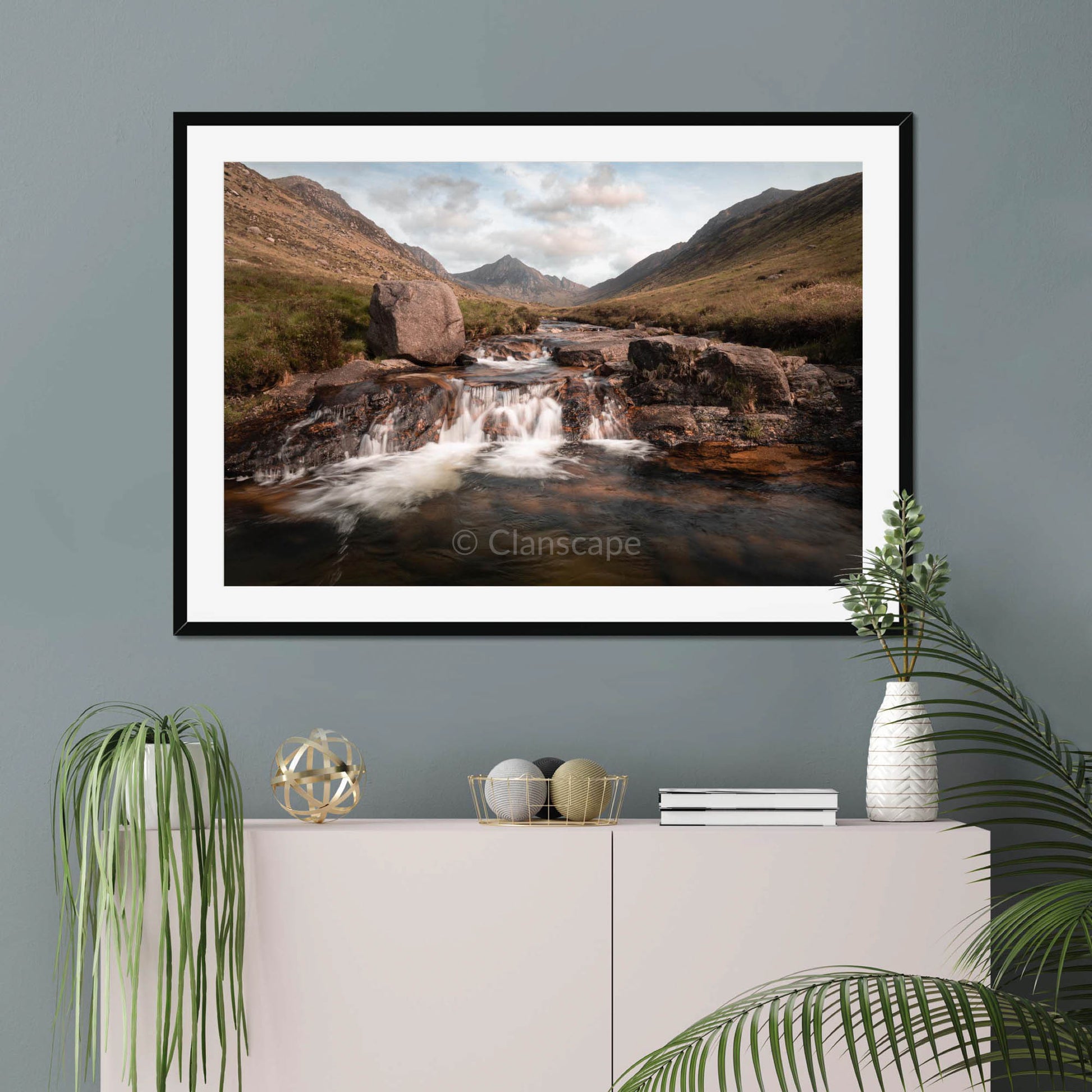 Clan Hamilton - Glen Rosa & Goatfell, Isle of Arran - Framed & Mounted Photo Print