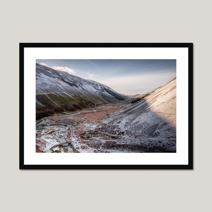 Clan Johnstone - Moffat Water - Framed & Mounted Photo Print 28"x20" Black