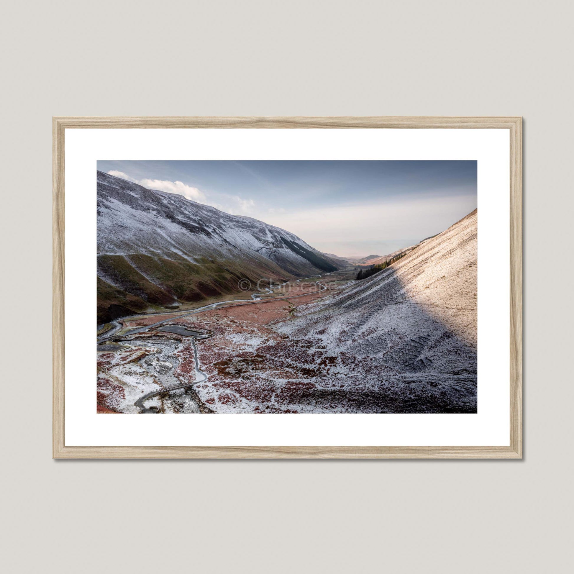 Clan Johnstone - Moffat Water - Framed & Mounted Photo Print 28"x20" Natural