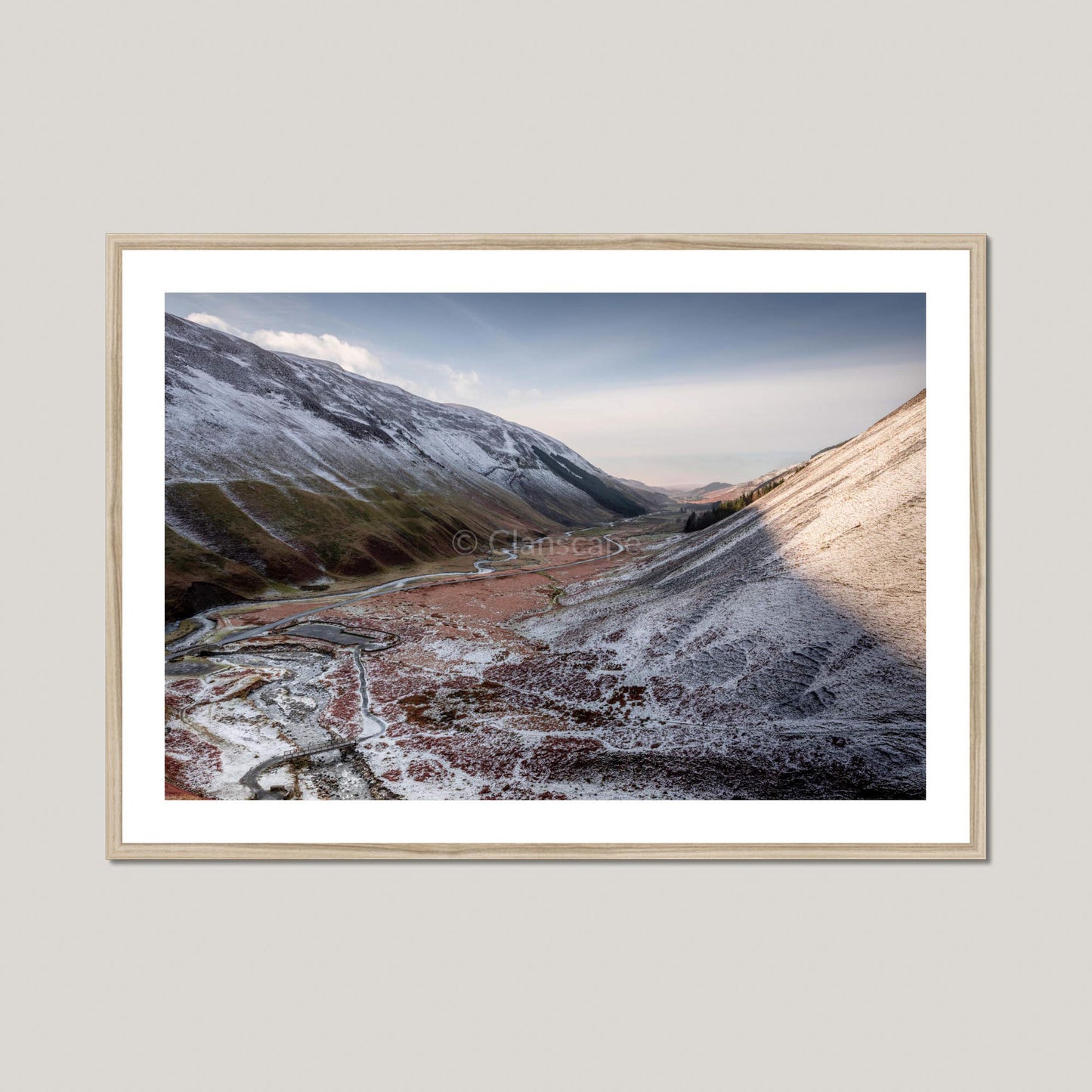 Clan Johnstone - Moffat Water - Framed & Mounted Photo Print 40"x28" Natural