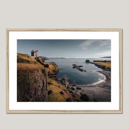 Clan MacDougall - Gylen Castle - Framed & Mounted Photo Print 28"x20" Natural Frame