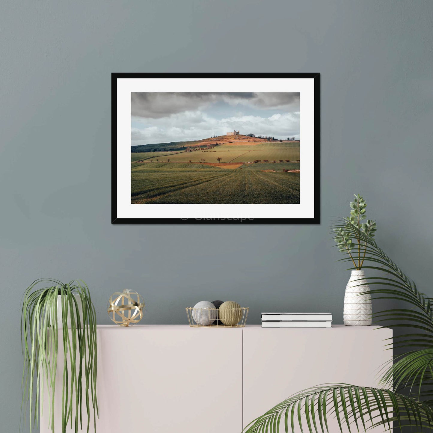 Clan Home - Hume Castle - Framed & Mounted Photo Print