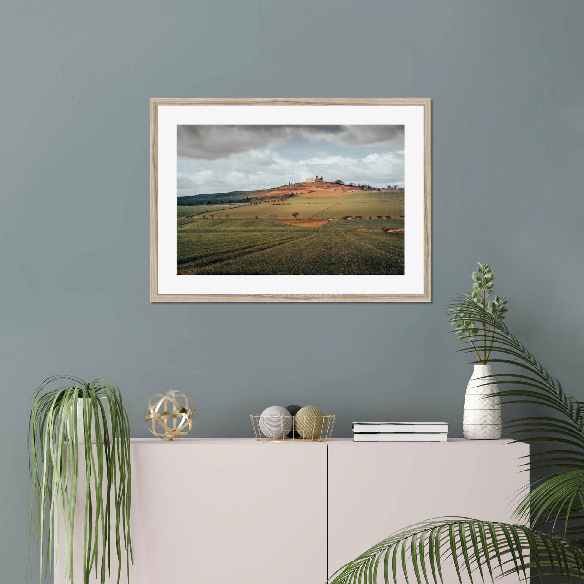 Clan Home - Hume Castle - Framed & Mounted Photo Print