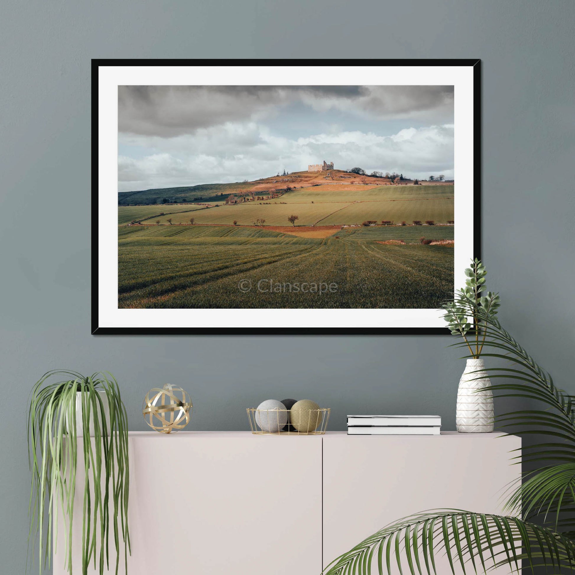 Clan Home - Hume Castle - Framed & Mounted Photo Print