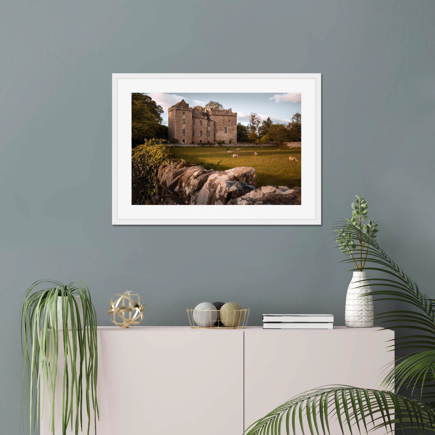 Clan Ruthven - Huntingtower Castle - Framed & Mounted Photo Print