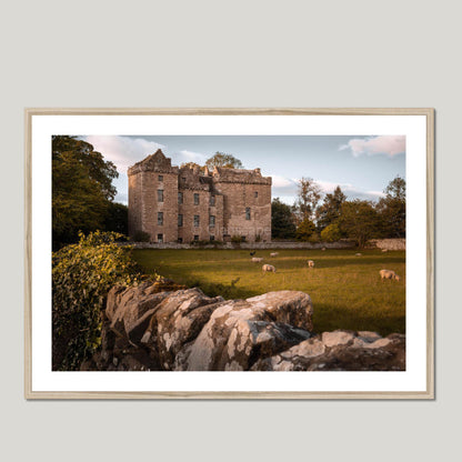 Clan Murray - Huntingtower Castle - Framed & Mounted Photo Print 40"x28" Natural