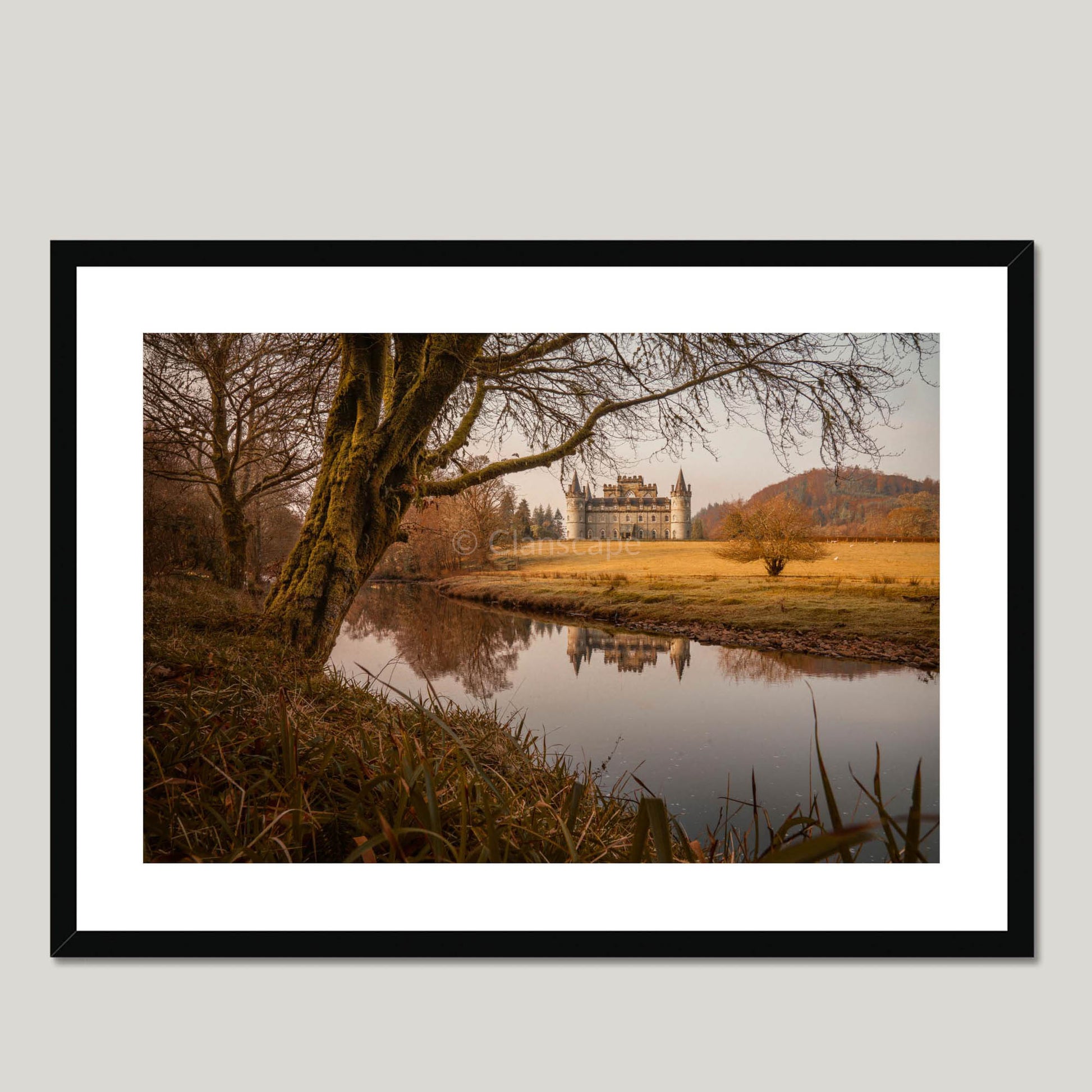 Clan Campbell - Inveraray Castle - Framed & Mounted Photo Print Black