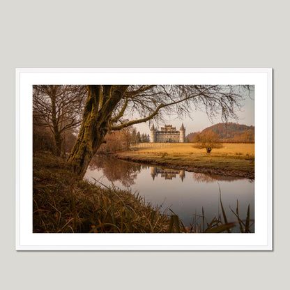 Clan Campbell - Inveraray Castle - Framed & Mounted Photo Print 40"x28" White