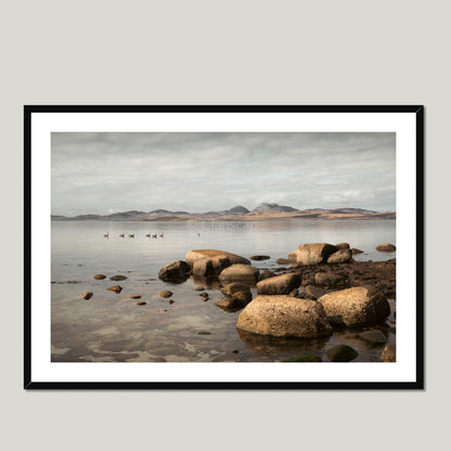 Clan MacDonald - Isle of Jura - Framed & Mounted Photo Print 40"x28" Black