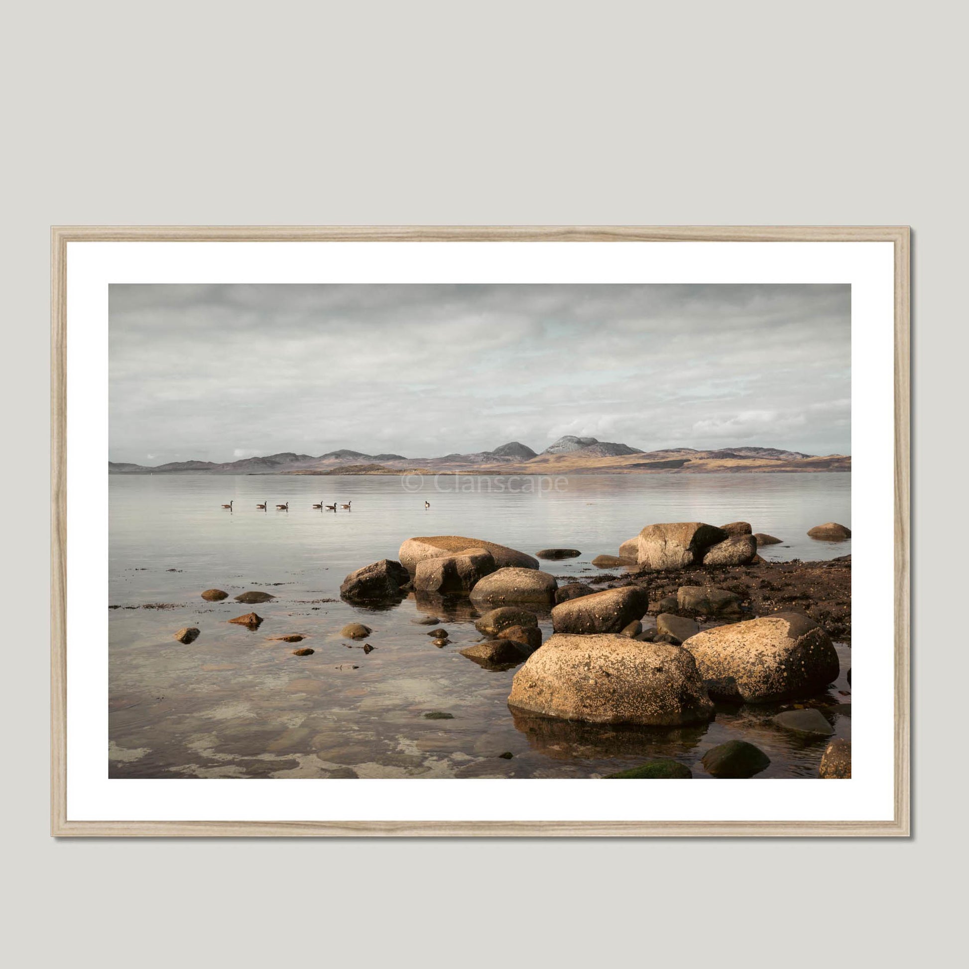 Clan MacDonald - Isle of Jura - Framed & Mounted Photo Print 40"x28" Natural