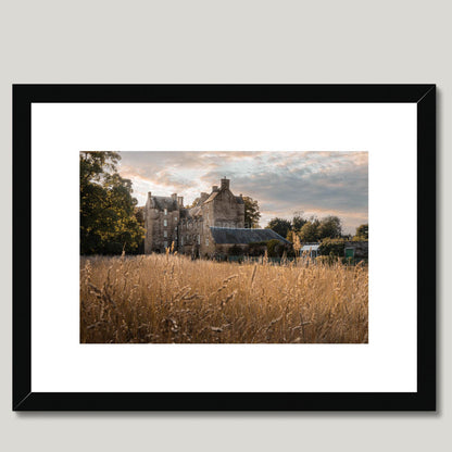 Clan Erskine - Kellie Castle, Fife - Framed & Mounted Photo Print 16"x12" Black