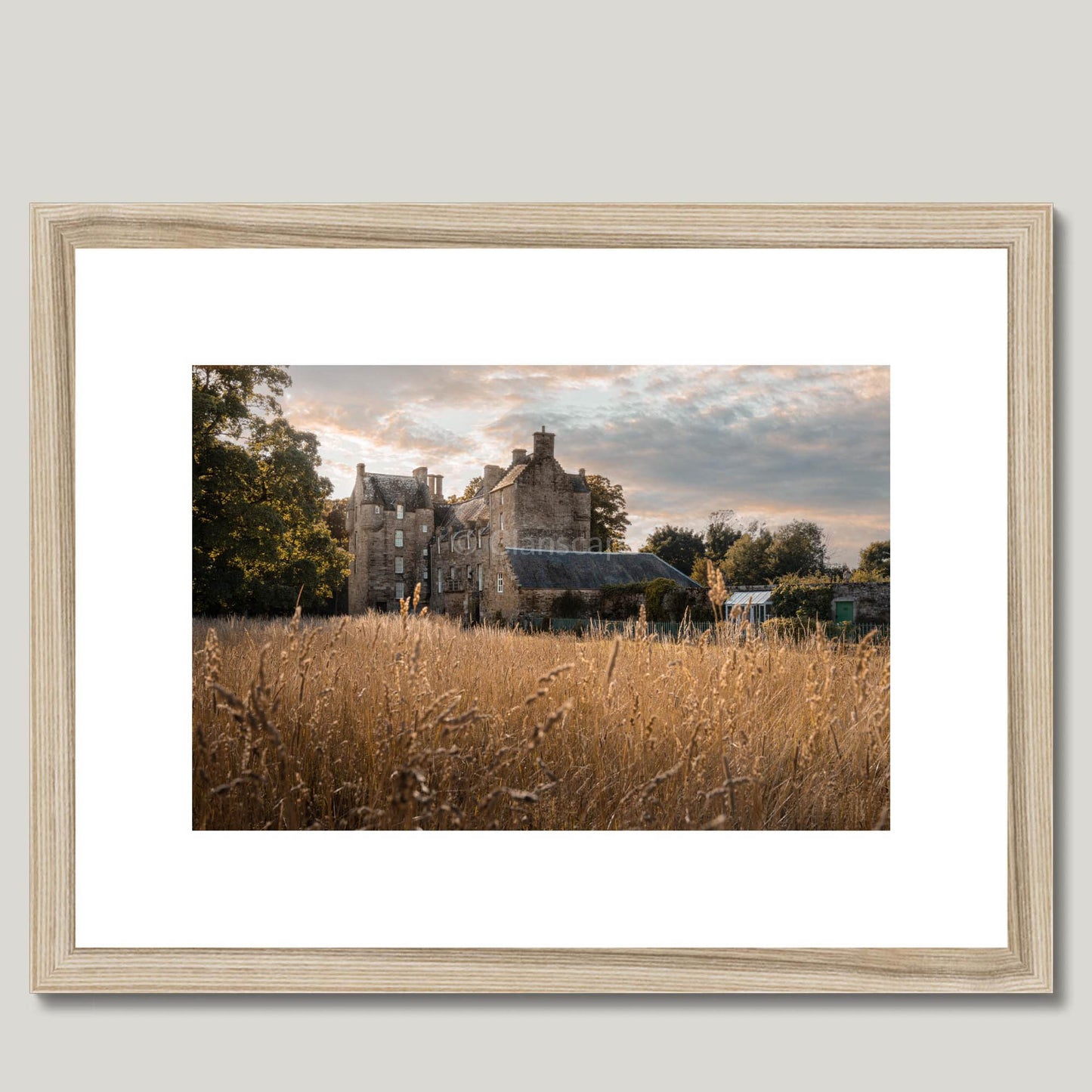 Clan Oliphant - Kellie Castle, Fife - Framed & Mounted Photo Print 16"x12" Natural