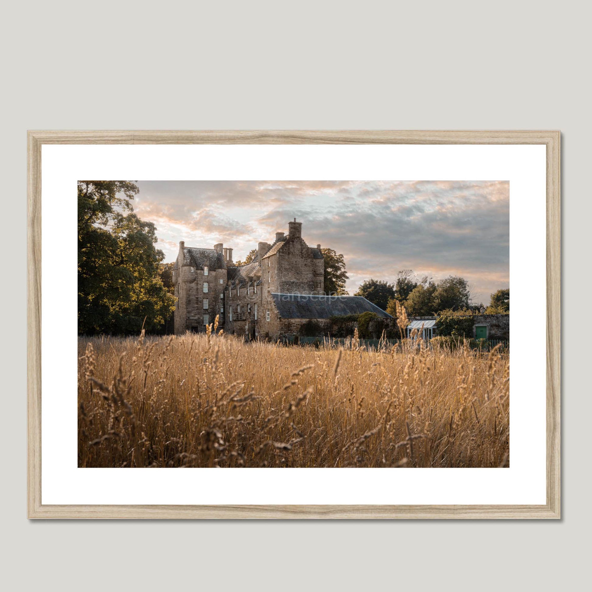 Clan Erskine - Kellie Castle, Fife - Framed & Mounted Photo Print 28"x20" Natural