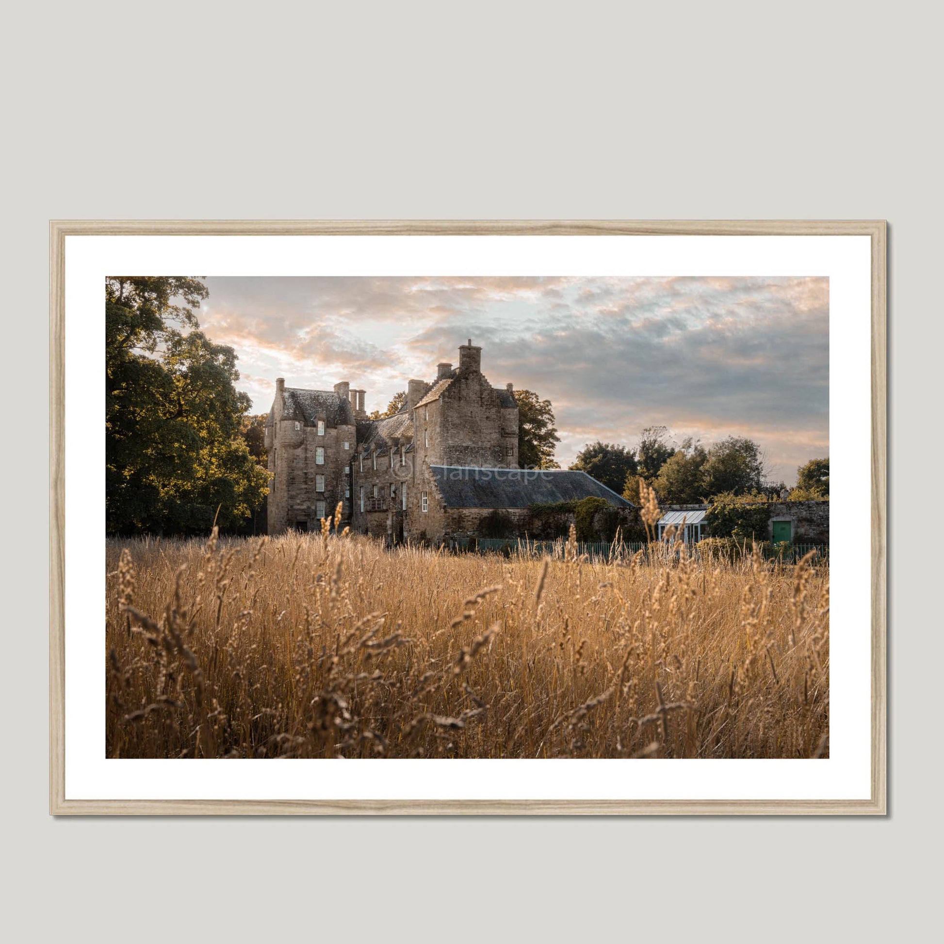 Clan Erskine - Kellie Castle, Fife - Framed & Mounted Photo Print 40"x28" Natural