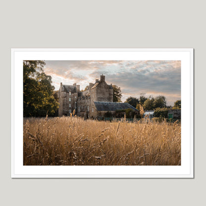 Clan Erskine - Kellie Castle, Fife - Framed & Mounted Photo Print 40"x28" White