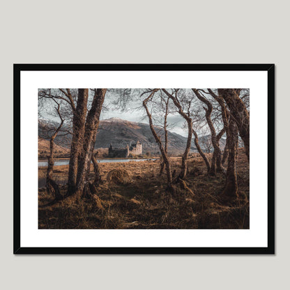 Clan Campbell - Kilchurn Castle - Framed Photo Print 28"x20" Black