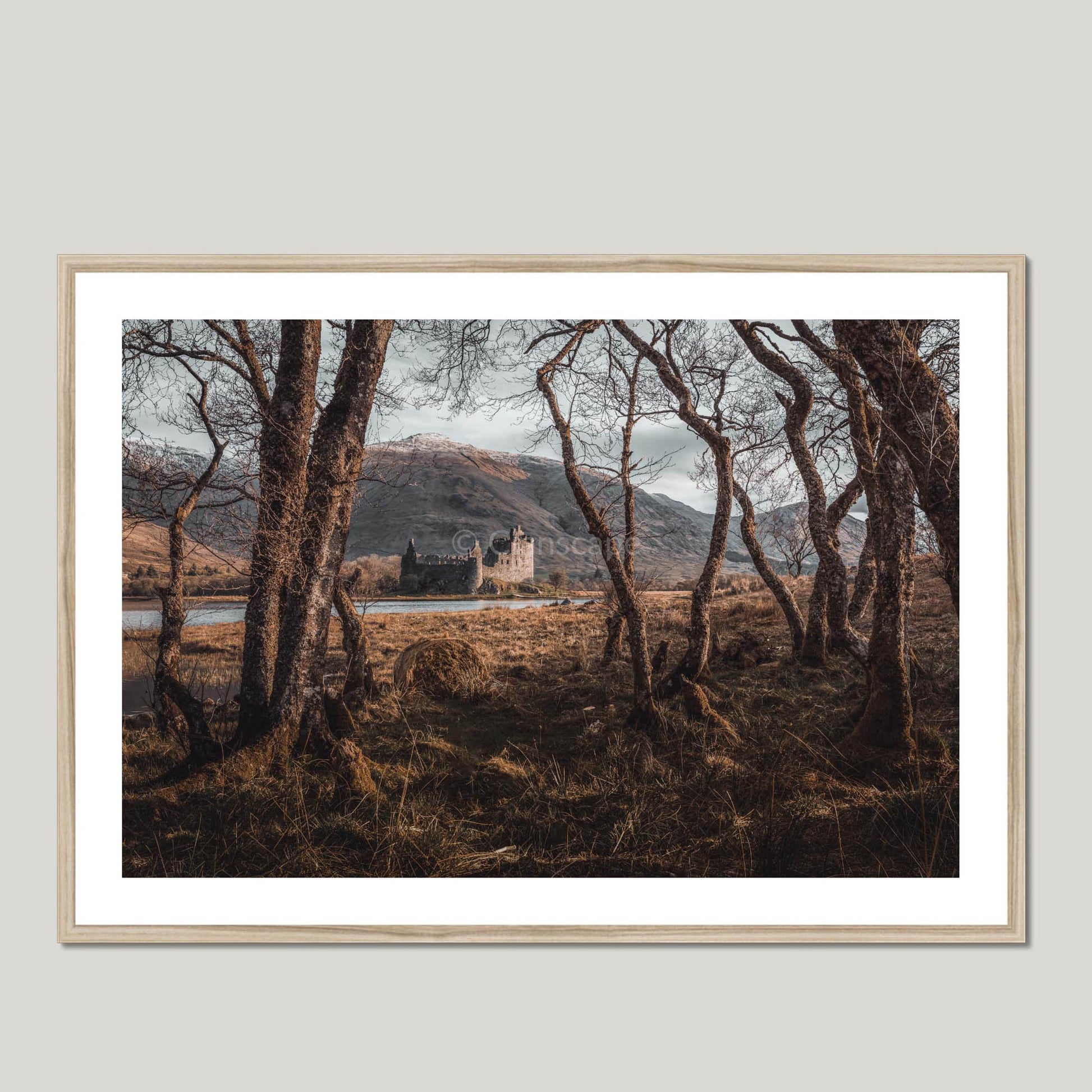 Clan MacGregor - Kilchurn Castle - Framed Photo Print 40"x28" Natural