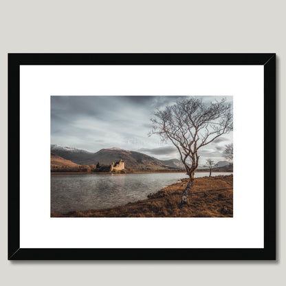 Clan MacGregor - Kilchurn Castle, Loch Awe - Framed Photo Print 16"x12" Black