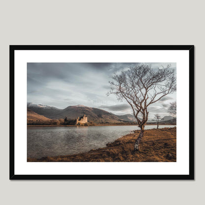 Clan MacGregor - Kilchurn Castle, Loch Awe - Framed Photo Print 28"x20" Black