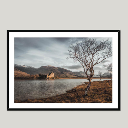 Clan Campbell - Kilchurn Castle, Loch Awe - Framed Photo Print 40"x28" Black