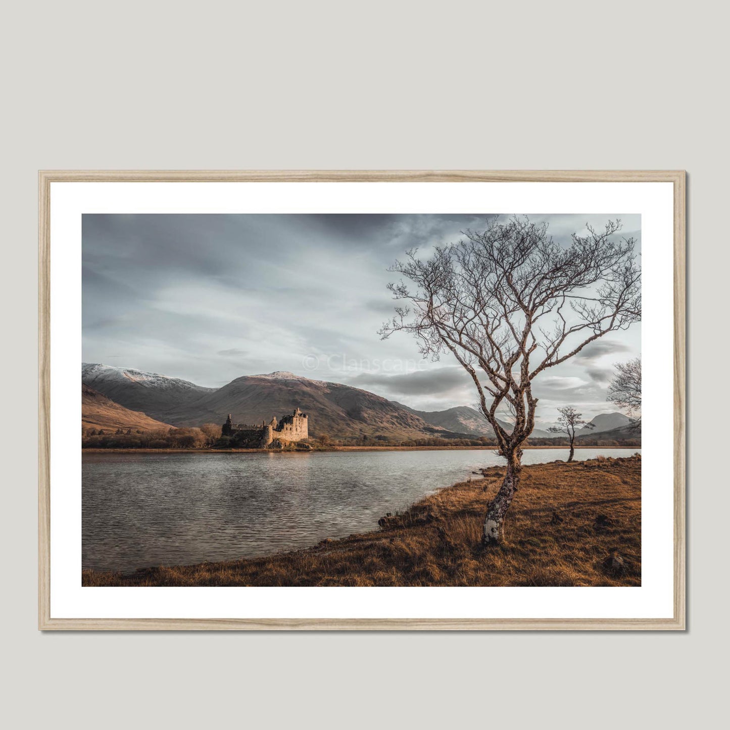 Clan Campbell - Kilchurn Castle, Loch Awe - Framed Photo Print 40"x28" Natural